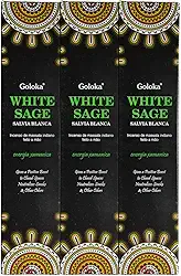 Incenso Goloka Massala Sálvia Branca White Sage 3un.15g