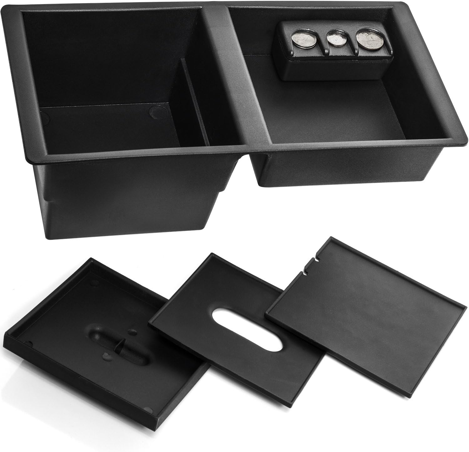 Center Console Insert Organizer Compatible with14-19 Silverado, Tahoe, Suburban, Sierra, Yukon - Replaces GM Factory OEM Part 22817343