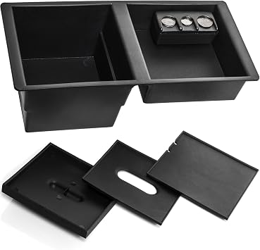Center Console Insert Organizer Compatible with14-19 Silverado, Tahoe, Suburban, Sierra, Yukon - Replaces GM Factory OEM Part 22817343