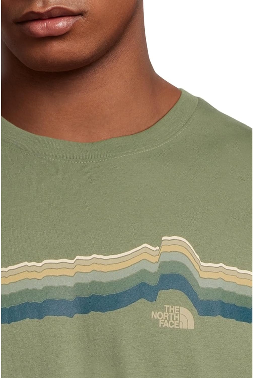 THE NORTH FACE Men's Evolution Tequila Sunrise Short-sleeve Tee | Cotton Shirt With a Graphic Design - Image 4