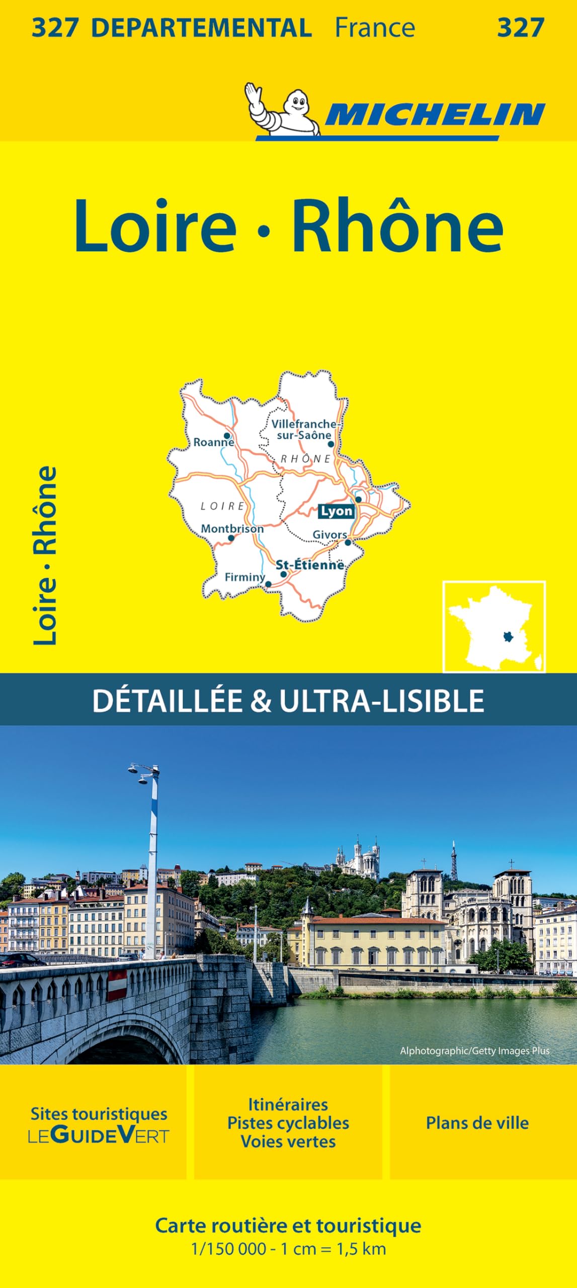 Loire, Rhone - Michelin Local Map 327: Map (Michelin départemental France, 327)