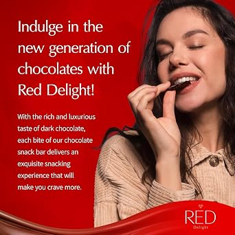 RED DelightTM Orange and Almond Dark Chocolate 12 Count Box of Grab N Go Travel Size Bars (0.92 Ounces Each) (3 Boxes - Total of 36 Bars + 14 Plush Teddy Bear)
