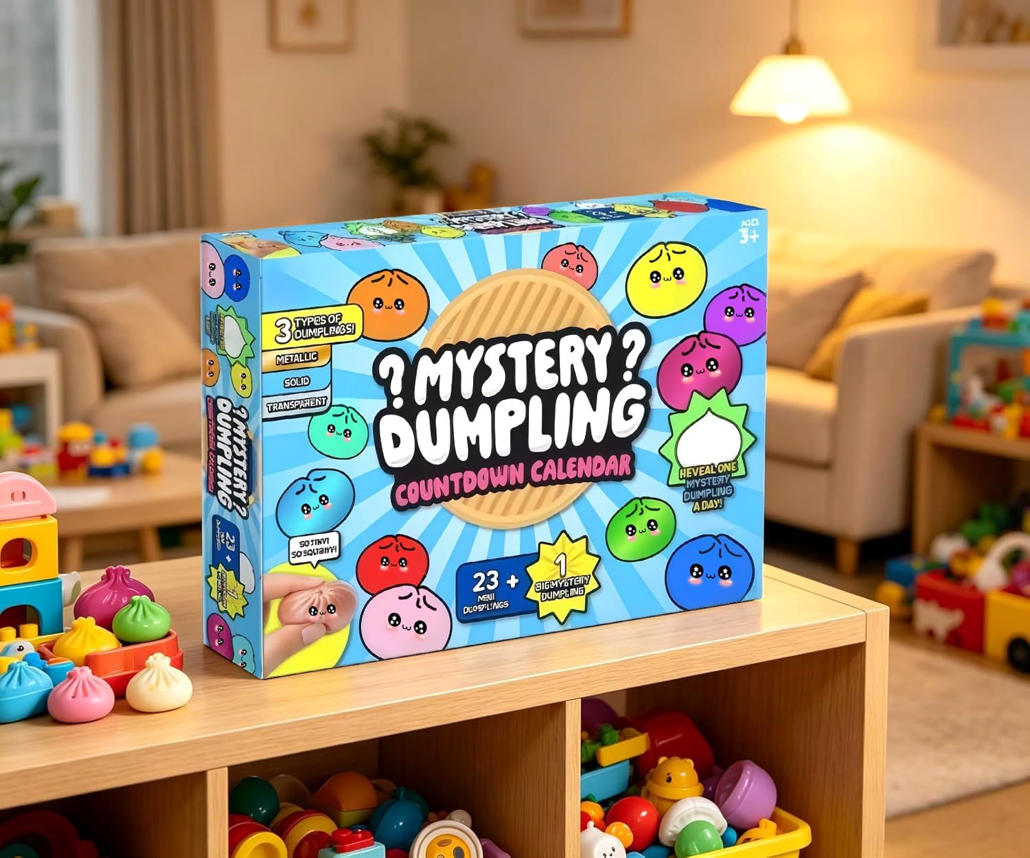 2026 New Big Squishy Dumpling,Dumpling Squishy, Rainbow Dumplings, Cute Anxiety Relief Fidget , Soft Squeeze Decompression Dough for Adults (Big Box)