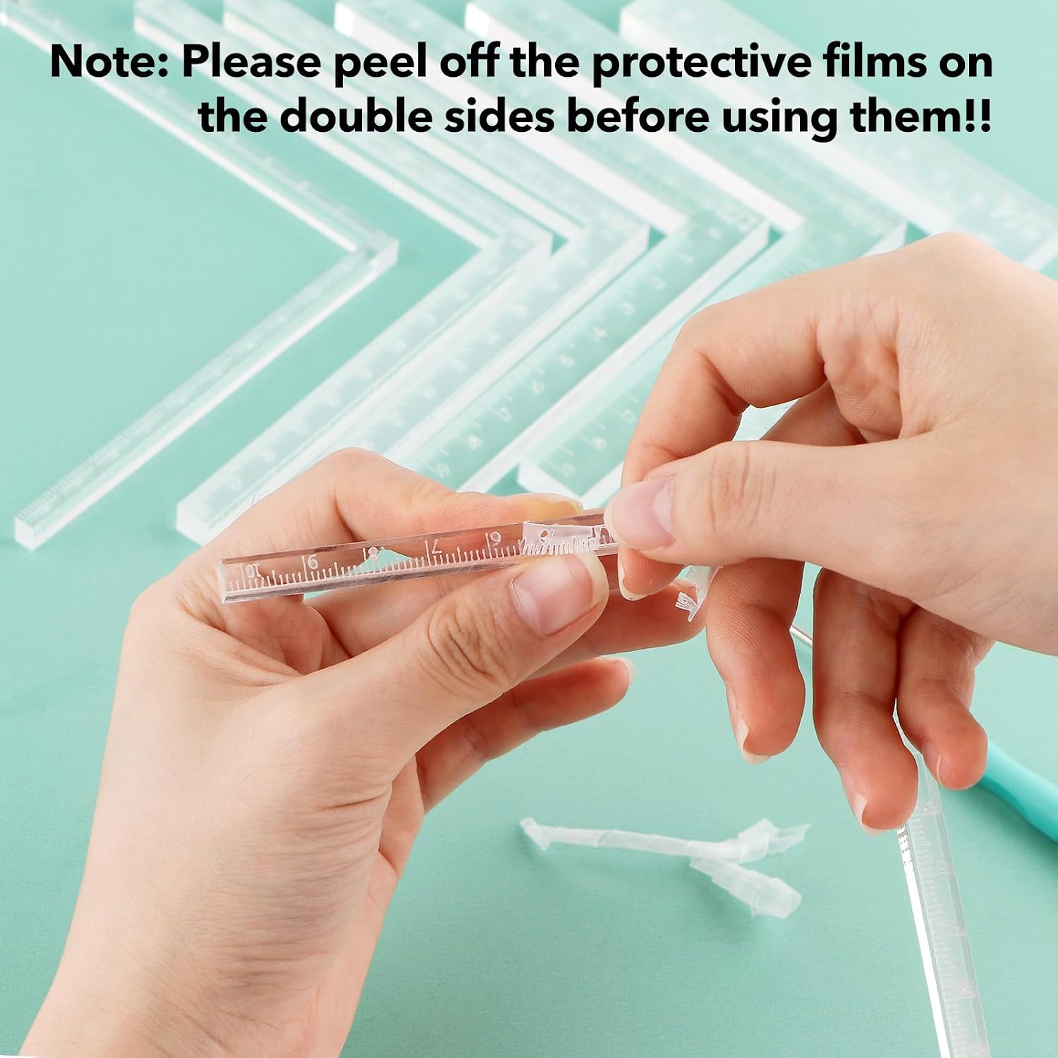 Briartw 7 Pcs/Set L-Square Ruler,Creative Positioning Tools with Centimeter Scale,Card Corners Helpers-Precision Positioning,Layering and Offset Borders to A Specific Size,Positioning L Square Ruler