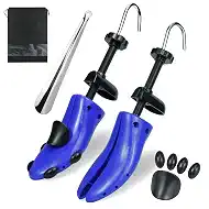 Plastic Shoe Stretchers for Women & Men - Adjustable Length & Width Durable Shoe Shaper Set