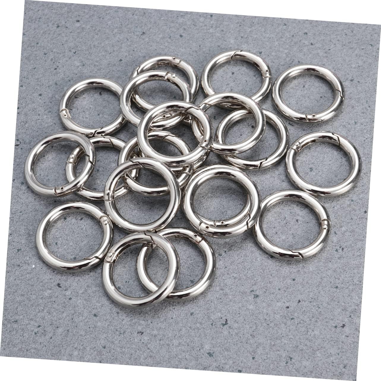200pcs Zinc Alloy Open Jump Rings Stackable Jewelry Making Findings Key Chain Rings for Craft