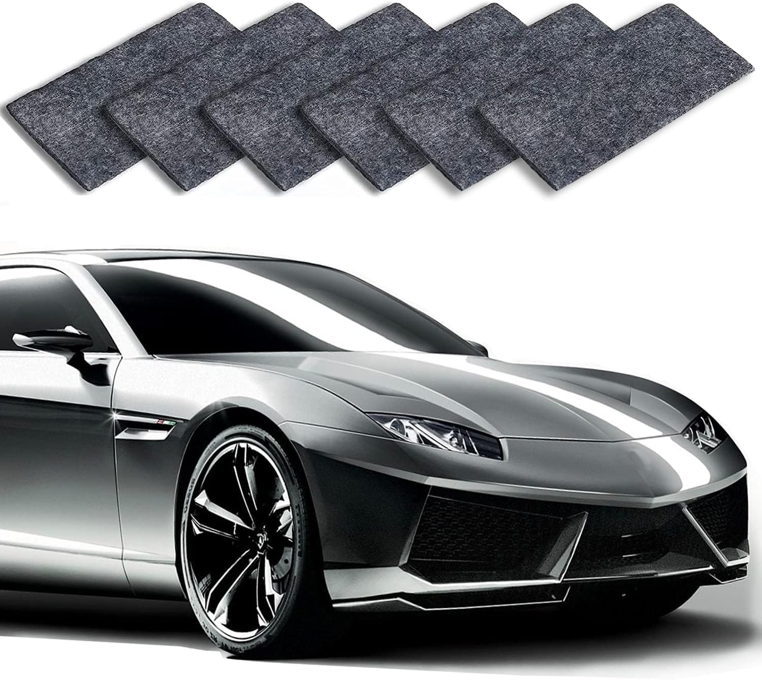Nano Sparkle Tuch, Magic Nano Sparkle Tu ch für Auto Kratzer Entfernen Reparatur,Nanomagic Tuch Car Scratch Remover für Reparatur von leichten Kratzfarben,Lackpflege, Autoreinigung (6 Stück) - Amazon product rated Grade A