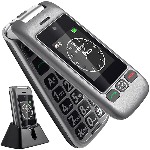 artfone Telefono Cellulare per anziani,Telefoni Cellulari Tasti Grandi,Pantalla 2,4+1,77 Doppio