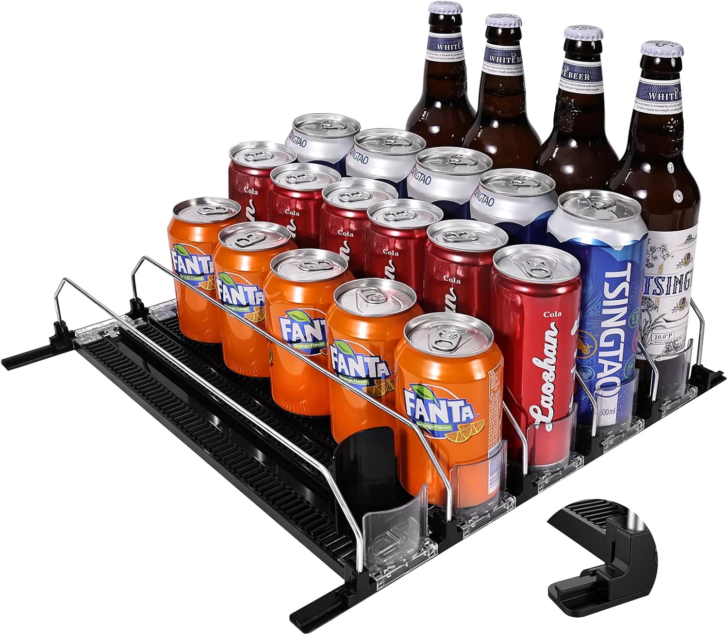 Soda Can Organizer for Refrigerator, Upgrade Beverage Drink Organizer for Fridge