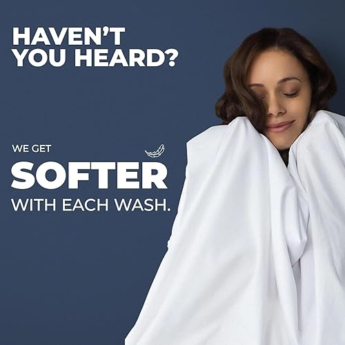 Miniatura 8 de Sweave Juego de sábanas de 100 % algodón egipcio, tamaño Queen, lujosas 400 hilos, transpirables, hipoalergénicas, frescas, crujientes, doble