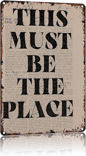 Vintage Poster Retro 70s Funny Trendy Metal Sign 8x12 Inch For Bathroom Bedroom Home Wall Decor10