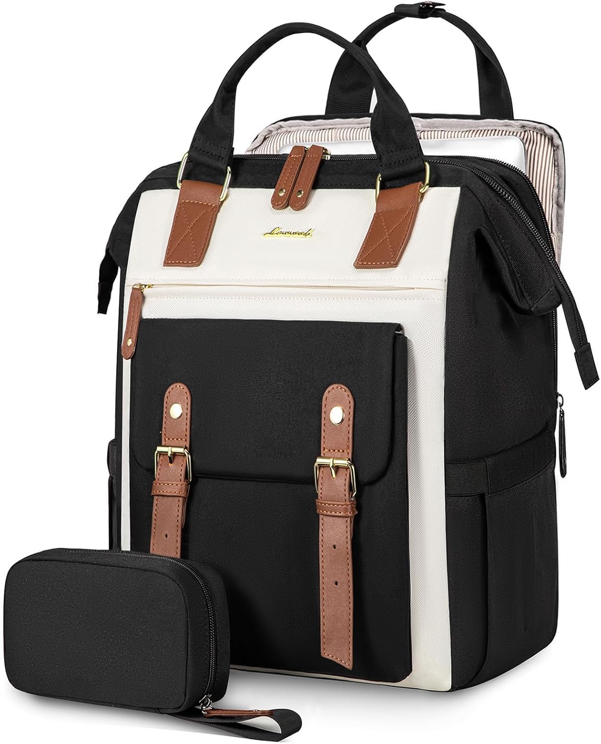 LOVEVOOK Laptop Backpack for Women, Teacher Nurse Bag Work Travel Computer Backpacks Purse
