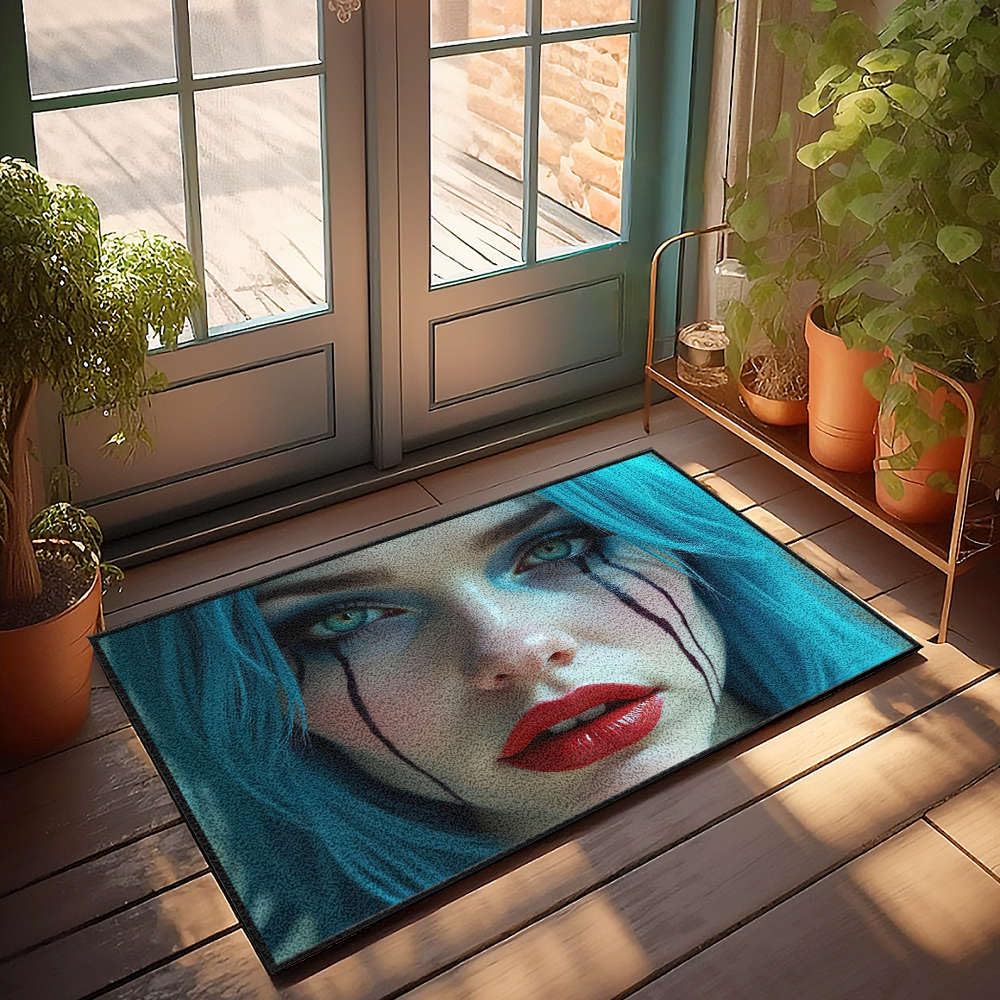 Paillasson extérieur 65 x 90 cm tapis de sol entrée man cave motif personnage