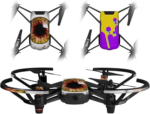 Skin Wrap 2Pack para DJI Ryze Tello Drone globo ocular amarillo rojo Drone No Incluidas