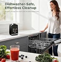 Vista 6 de Cold Press Juicer Machine, 4.4" Large Feed Chute, Slow Masticating Juicer for Whole Fruits & Vegetables, Easy to Clean & Assemble, Dishwasher Safe