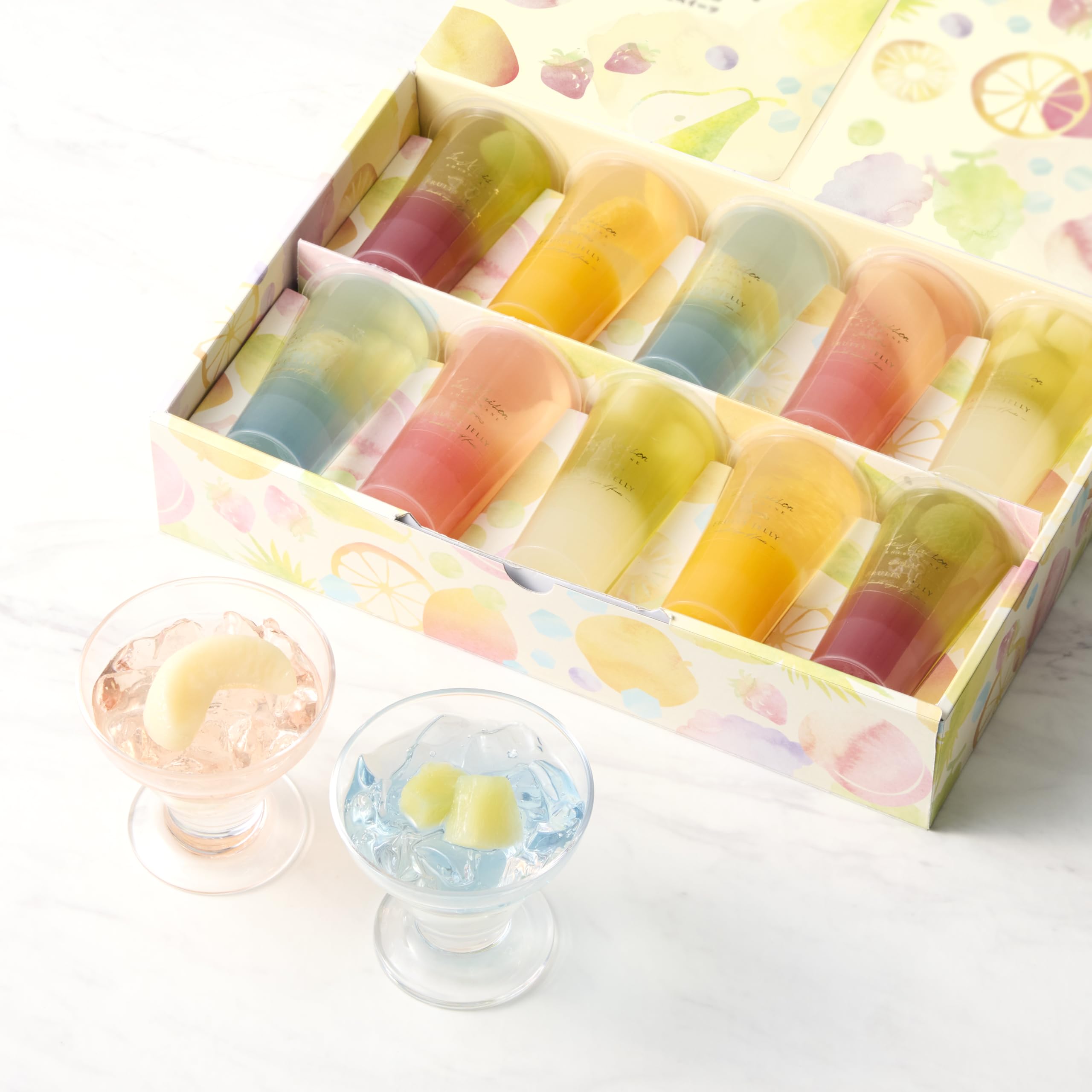 ミー様　２箱★ フルーツ2種★ 幸水梨と太陽プラム　60サイズ箱✖️２箱 Amazon.co.jp: 【ラ・メゾン白金】 2層のフルーツゼリー 10個入 水菓子