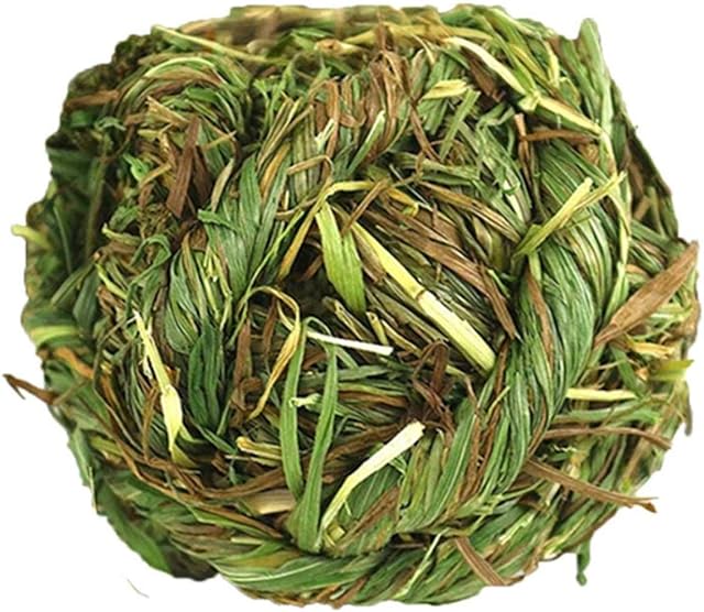 Eillybird Ball of Natural Grass, Rabbit Timothy Grass Chew Ball, Grass Grinding Play Chew Toys for Bunny Rabbits Hamster Guinea Pigs Gerbils Cleaning Teeth