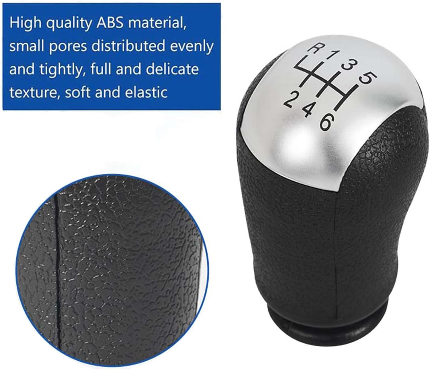 CYDZSW 6 Speed Shift Knob,Car Manual Gear Shifter Knobs Compatible with Ford Mustang Focus S-Max C-Max Galaxy Fiesta MK6 Transit Mondeo MK3