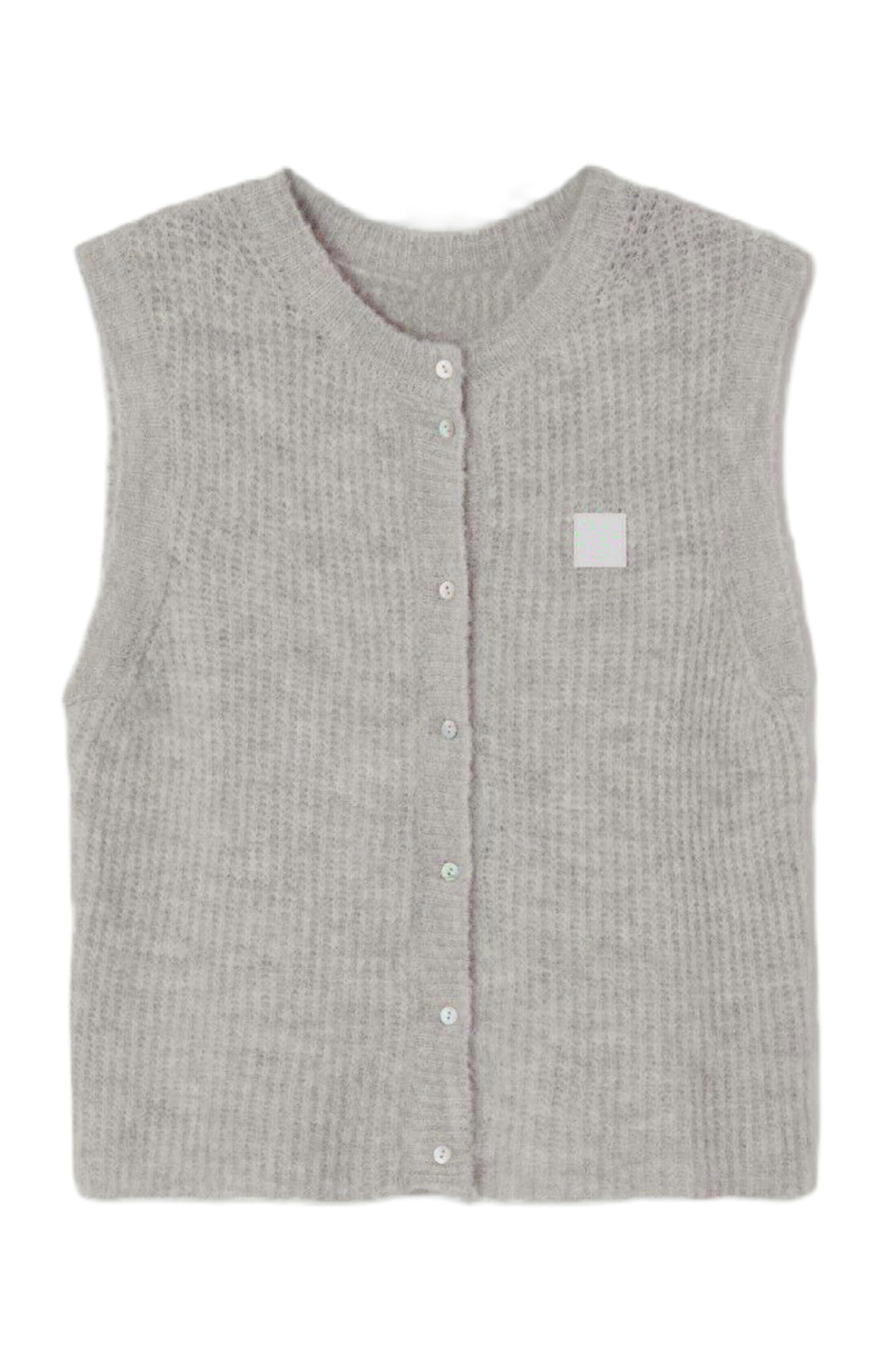 UAURORAO Women Chunky Sweater Vest Button Down Crochet Cable Knit Cardigan Sleeveless Open Front Knitted Crop Waistcoat