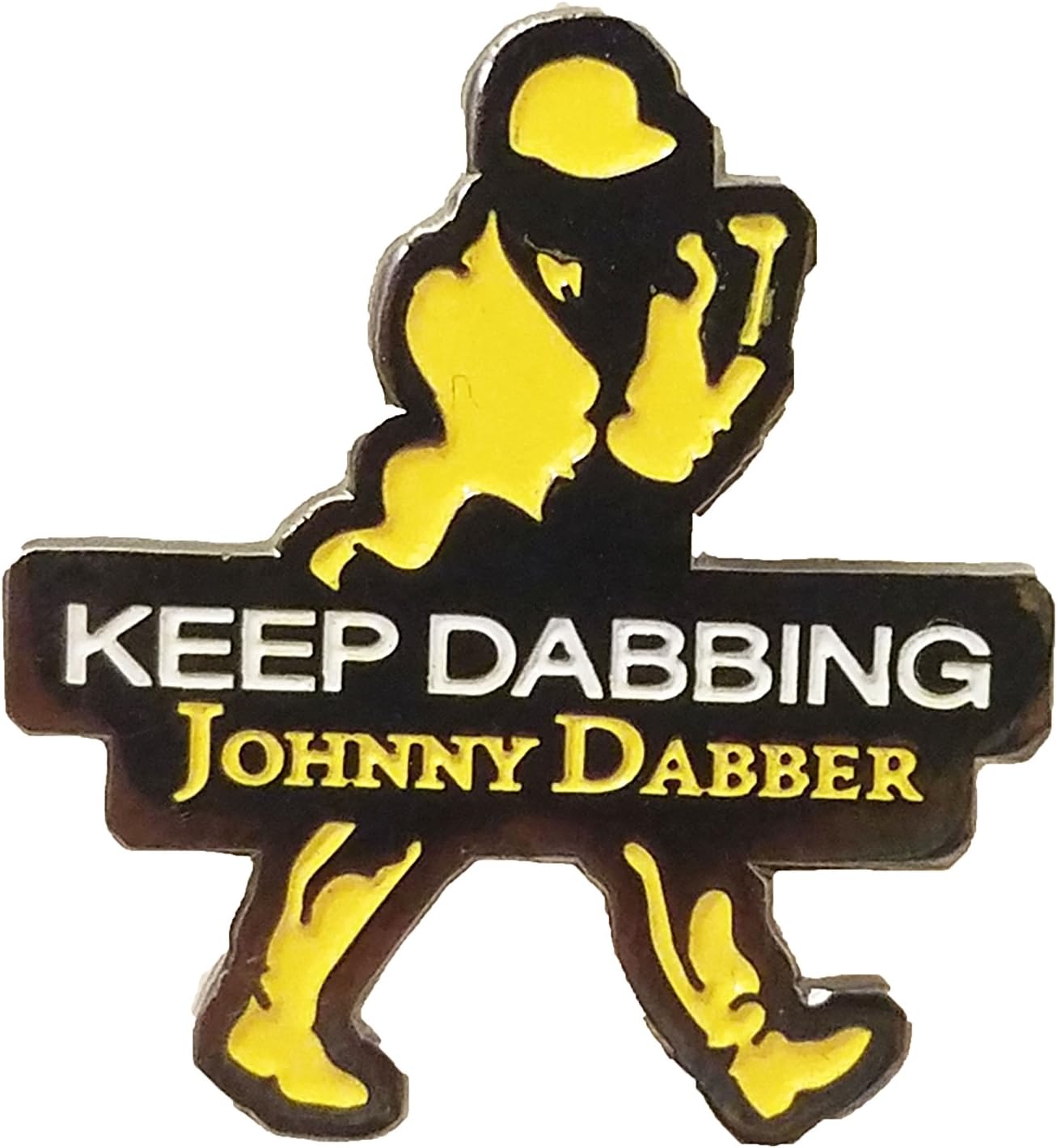 Johnny Dabber Keep Dabbin Enameled Hat Pin by Roilty