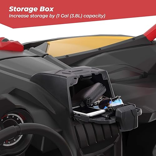 Miniatura 3 de KEMIMOTO Soporte para tableta de dispositivo eléctrico X3, caja de almacenamiento de montaje GPS compatible con todos los modelos Can Am Maverick X3