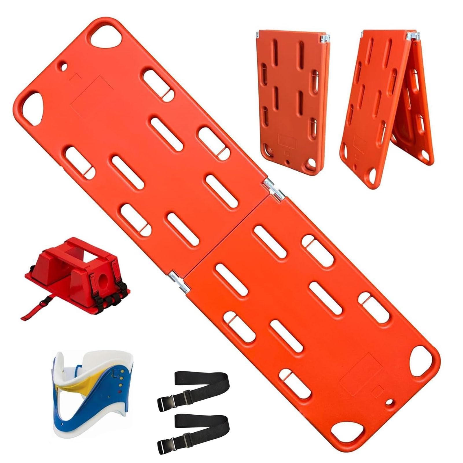 Plaque spinale et kit de brancard pliable pour hôpitaux et cliniques