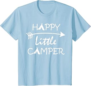 Happy Little Camper T-Shirt Camping Shirt T-Shirt