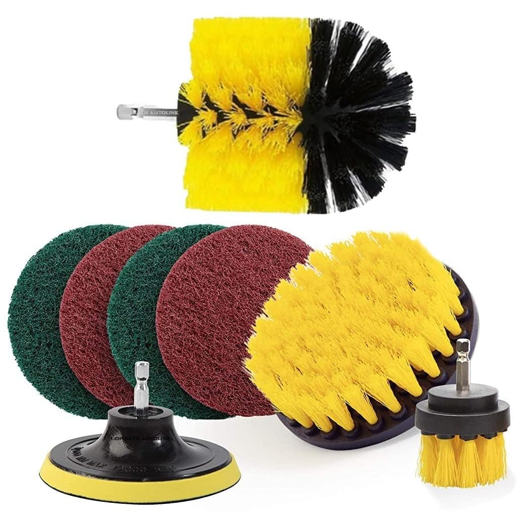 Gopinath Autolink 8pcs Power Drill Scrubber Brush Set, Drill Brush Attachment Set, Scrubber Brush Scrub Pads for Bathroom,Surfaces, Floor, Tub, Shower, Tiles Without Drill Machine (B0CVTZW3Y1) Amazon Price History, Amazon Price Tracker