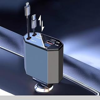 Sponsored You’re seeing this ad based on the product’s relevance to your search query.Learn more about this advertisement Retractable Cigarette Lighter USB C, 4-in-1, 100 W Max, PD33 W USB Adapter Car, Car Charger, Camping Accessories, Gadget Car Accessories for iPhone 16 Pro Max/15/Galaxy, Father's Day Gifts for Men