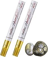 Vista 19 de Overseas Rotuladores permanentes de pintura – Paquete de 2 marcadores a base de aceite blanco y negro, de secado rápido e impermeable para metal