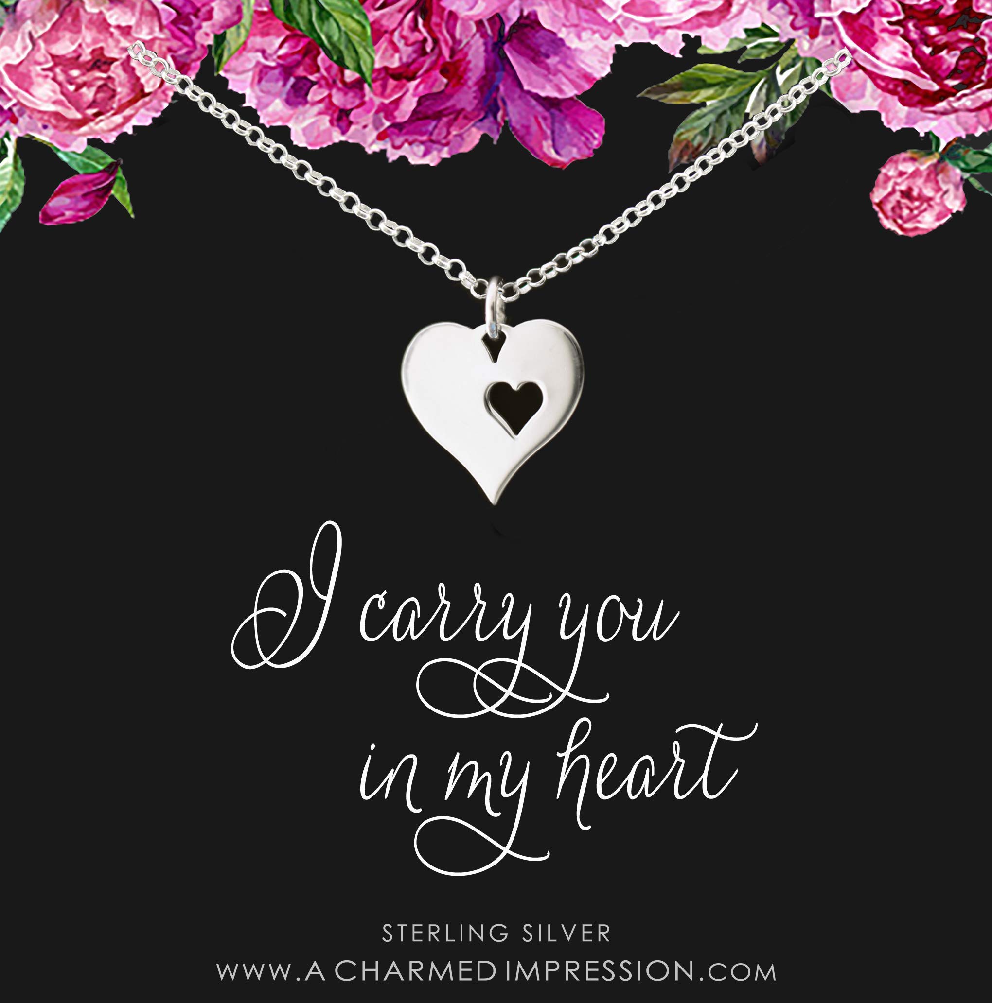 Memorial Necklace Sympathy Gifts For Women Silver Loss Of Husband