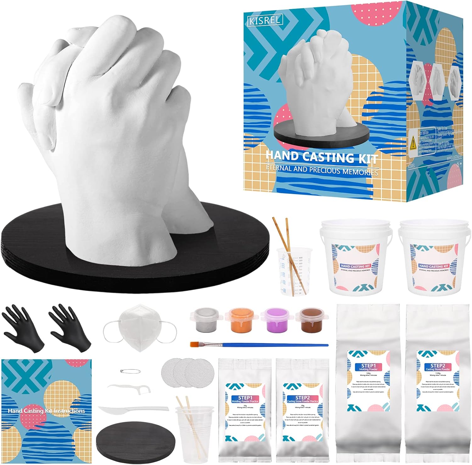 Hand Casting Kit Couples Hand Mold Kit Couples, Plaster