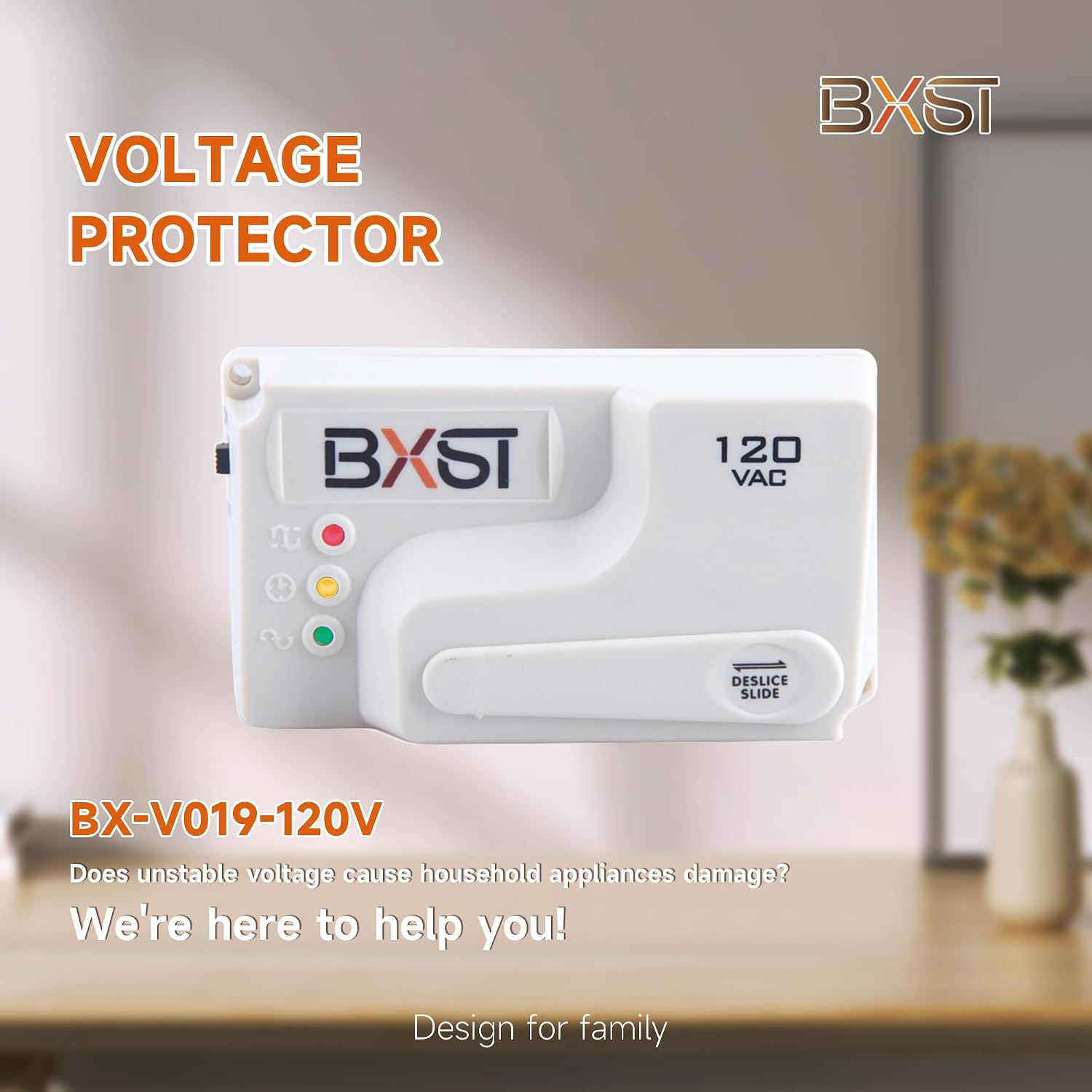 BXST Wiring 20A Surge Protector Heavy Duty Power Voltage Regulator for TV, Computer & Home Appliances, Delay Protection for Air Conditioners/Refrigerators/TVs, Kitchens 2400W. (120V)