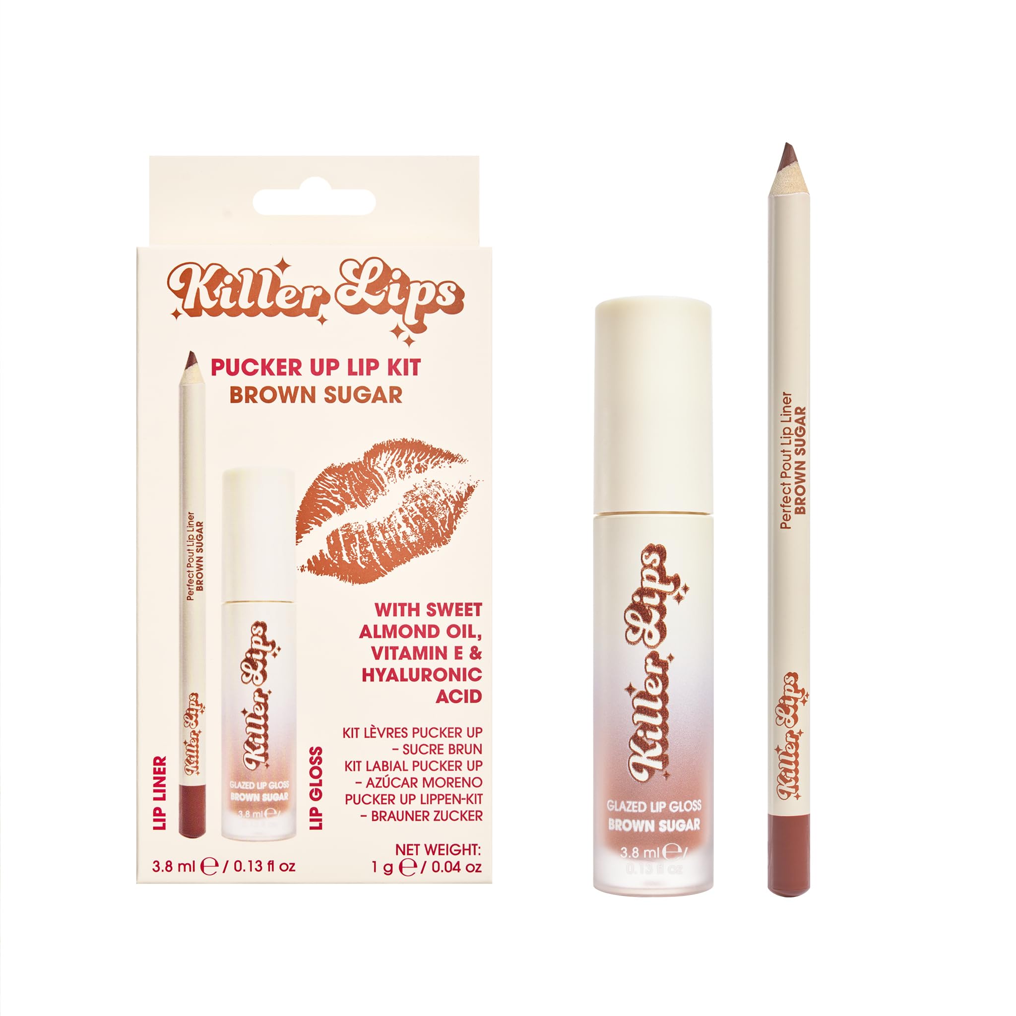 Killer Lips Pucker Up Lip Kit – Brown Sugar