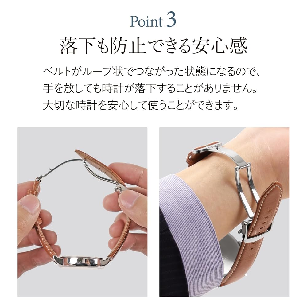 Amazon.co.jp: Bambi ZS0007N Leather Buckle D-Buckle Silver