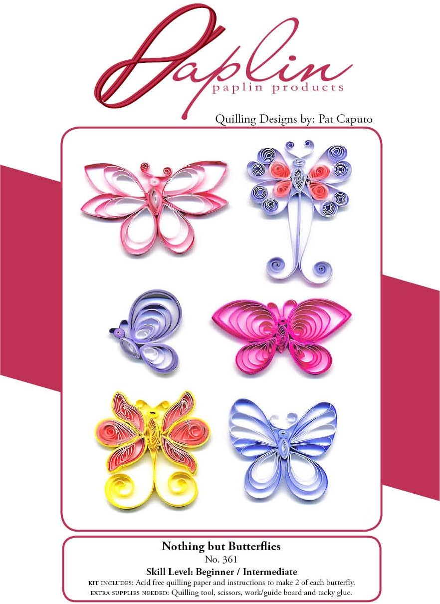 PAPLIN PAPER PAP361 Paplin Quilling Kit Butterflies