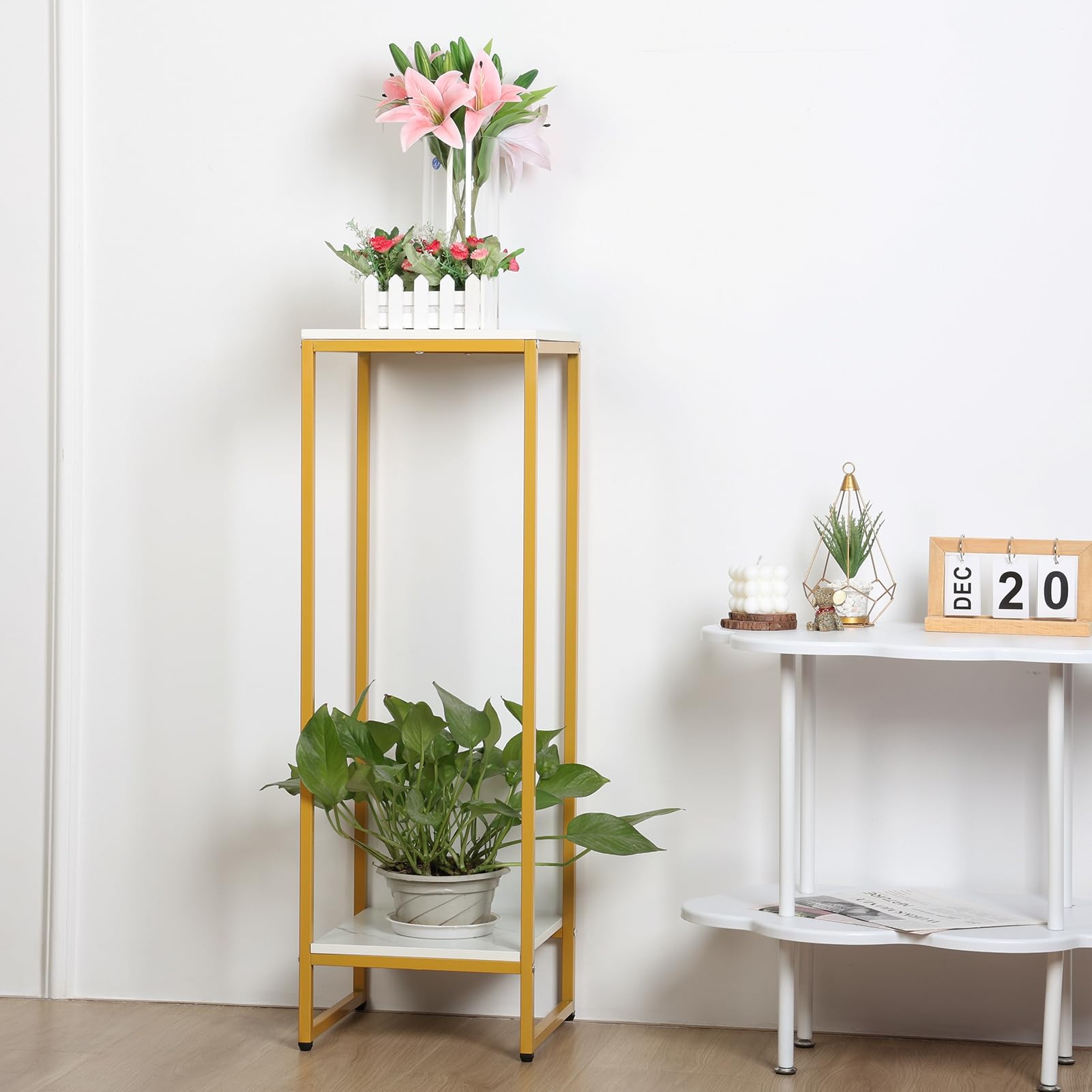 Soporte Para Plantas De Interior De 5 Nivel, Tante De Flor De Metal Arqueado De 74,8 Pulgadas Con Ganchos Colgant, Tante De Exhibición De Macetas De Bonsái Grande Para Jardín - AliExprs
