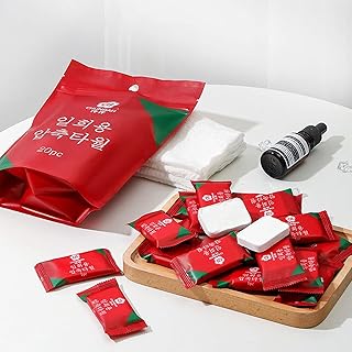 مناشف وجه مضغوطة من تشونبان، عبوة من 20 قطعة، 30 × 24 سم، لون أبيض