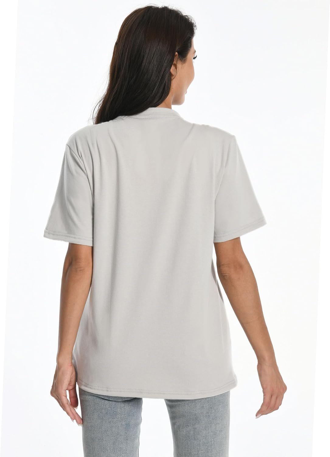 Post Mastectomy Zip Shirts with Drain Pockets Surgery Recovery Must Haves Clothing Comfy Short Sleeve Shirts - Image 5