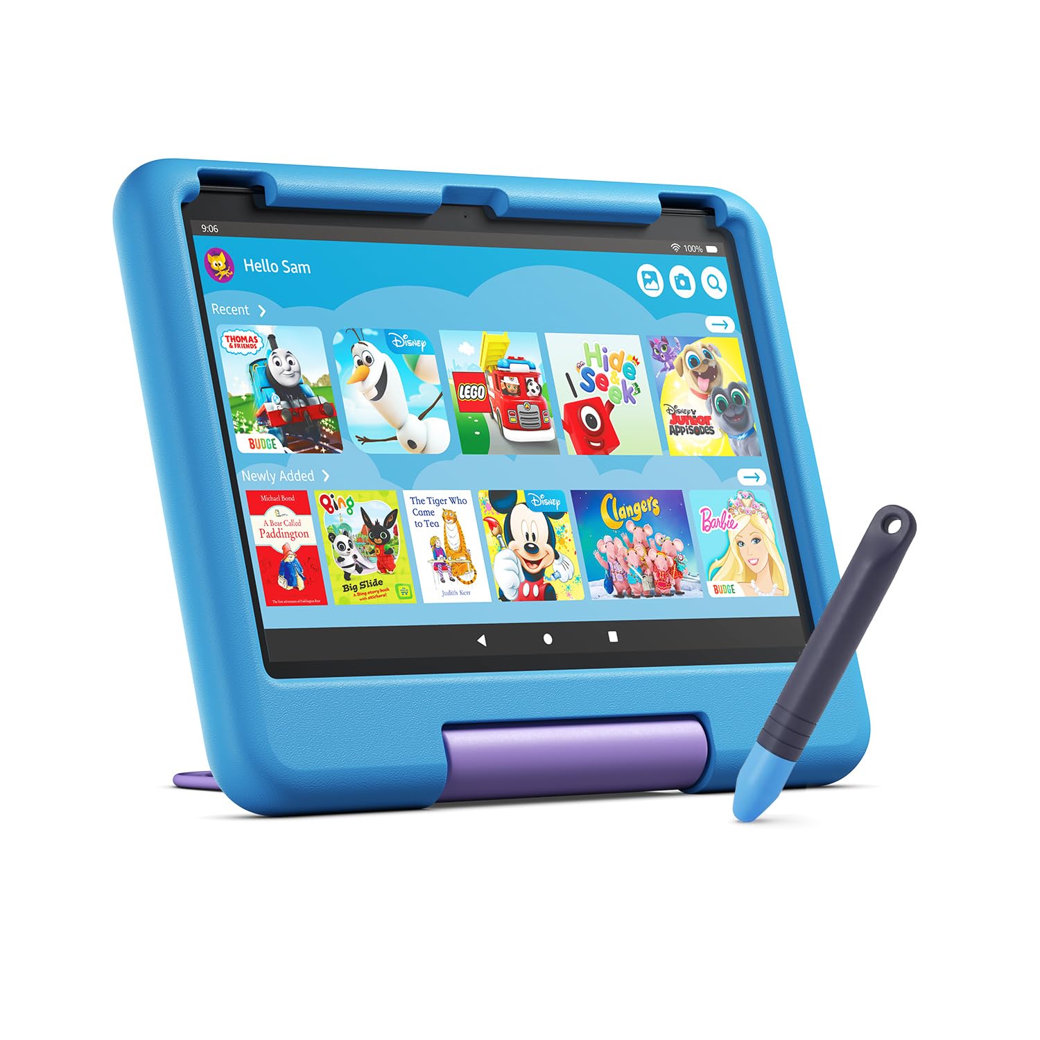 Amazon Fire HD 10 Kids tablet (newest gen) | ages 3–7, includes ads-free books, games, apps and videos that children love, 10.1" brilliant screen, parental controls, 2-year worry-free guarantee, 32 GB — view 9