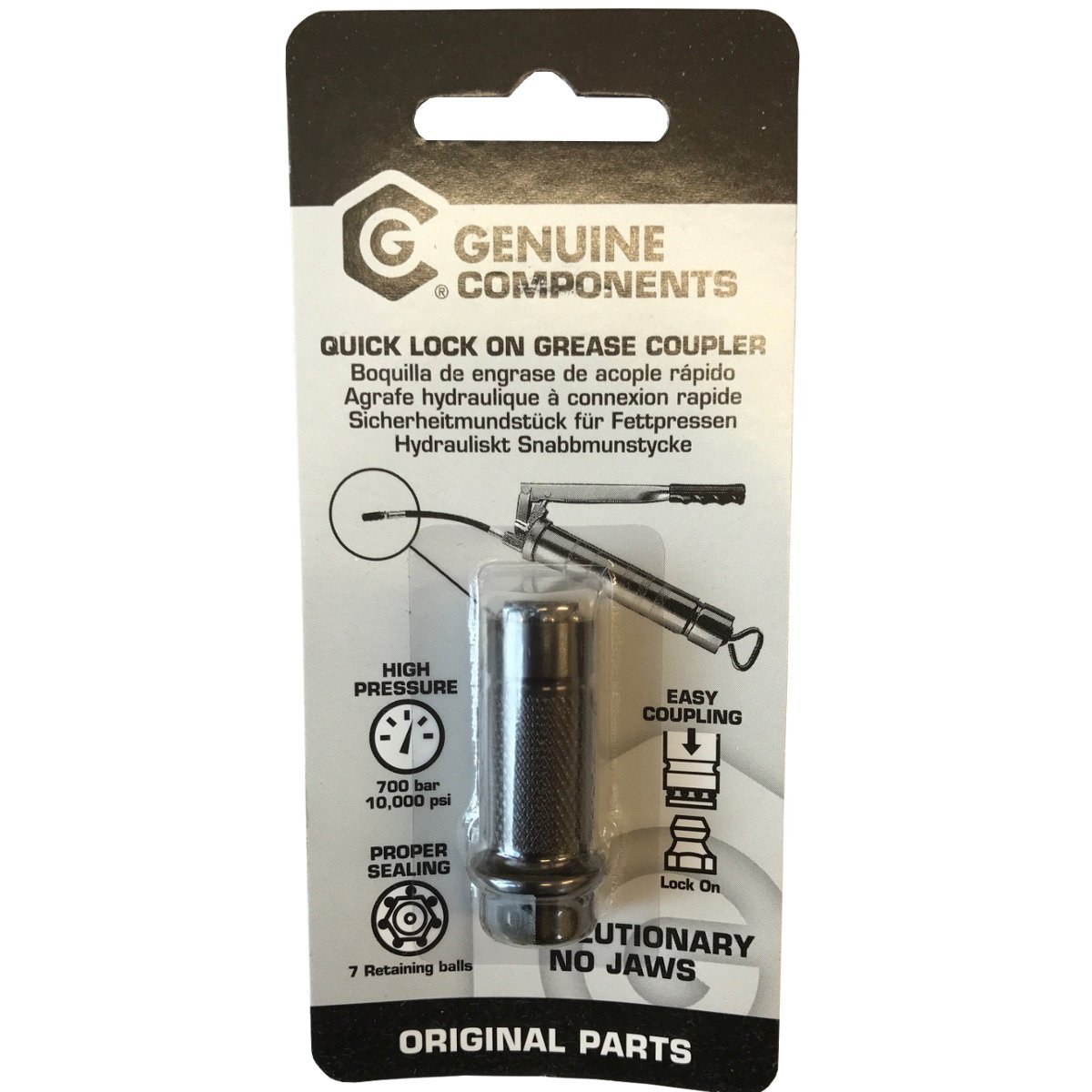 Genuine Components - Acoplador de grifo hidráulico de alta calidad – acoplamiento de alta presión de liberación rápida