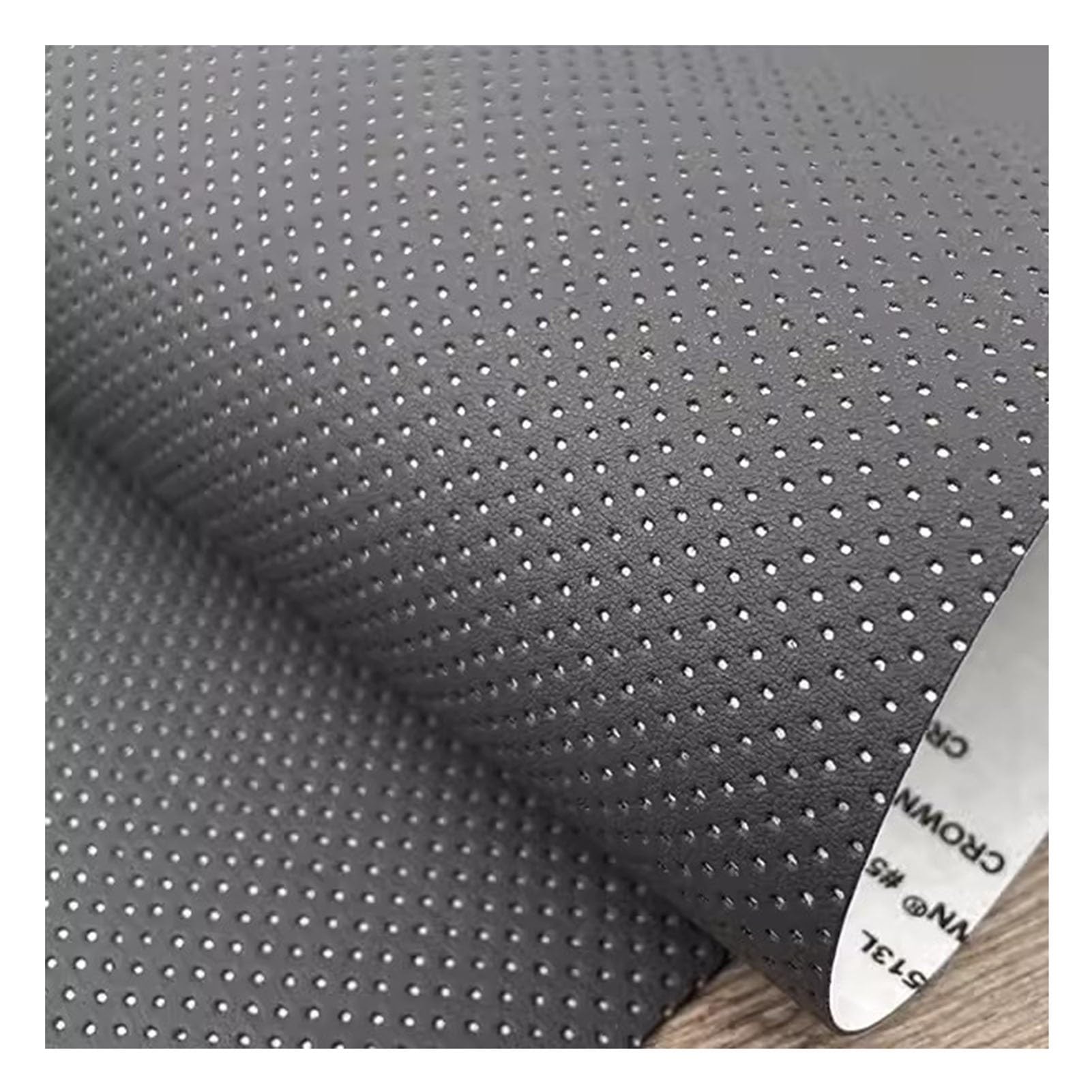Simili Cuir Autocollant Patch De Réparation De Cuir Auto-adhésif DIY, Tissu En Cuir Perforé Pour La Réparation Et Le Rembourrage De Sièges De Voiture En Cuir, Kit De Réparation Simili Cuir PU(Dark gra