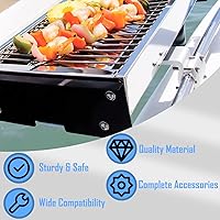 Vista 5 de 58182 Stow N' Go Soporte de montaje en riel para parrilla, compatible con cualquier parrilla Kuma y RV Boat Camping Interior/Fuera de borda 7/8" a