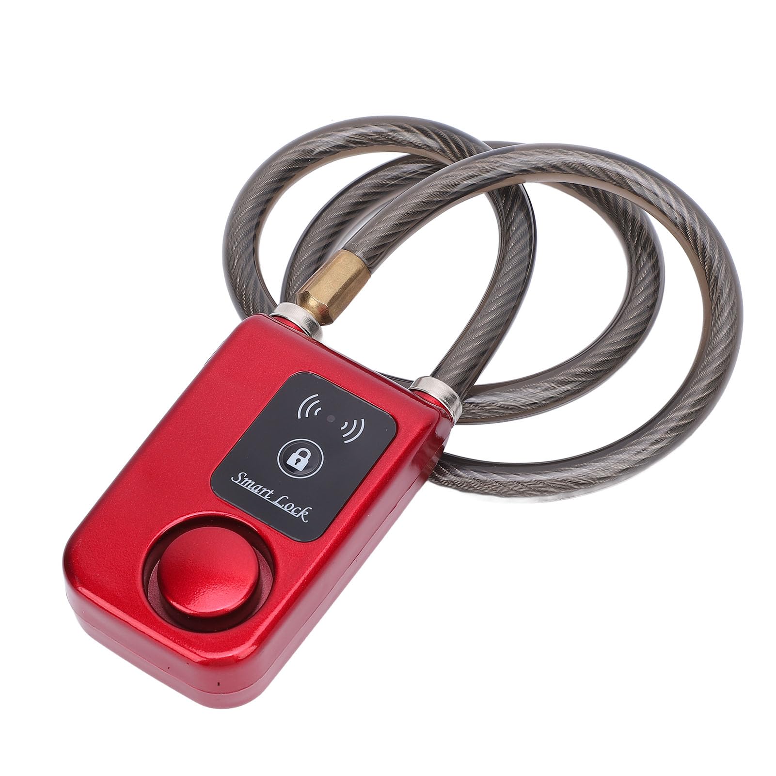 Serrure de Moto Bluetooth sans clé, étanche, Alarme de Cyclisme, pour la Prévention du Vol, Anti-coupure, Serrure Intelligente pour Cyclistes (rouge)