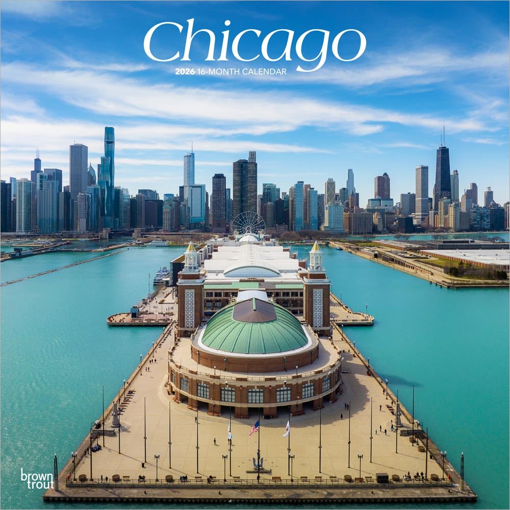 Chicago 2026 - 16-Monatskalender: Original BrownTrout-Kalender [Mehrsprachig] [Kalender]