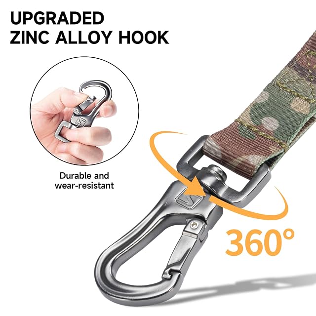 Foto 3 de 6 de EXCELLENT ELITE SPANKER Táctica Bungee Dog Leash Militar Ajustable Correa de Perro de liberación rápida…