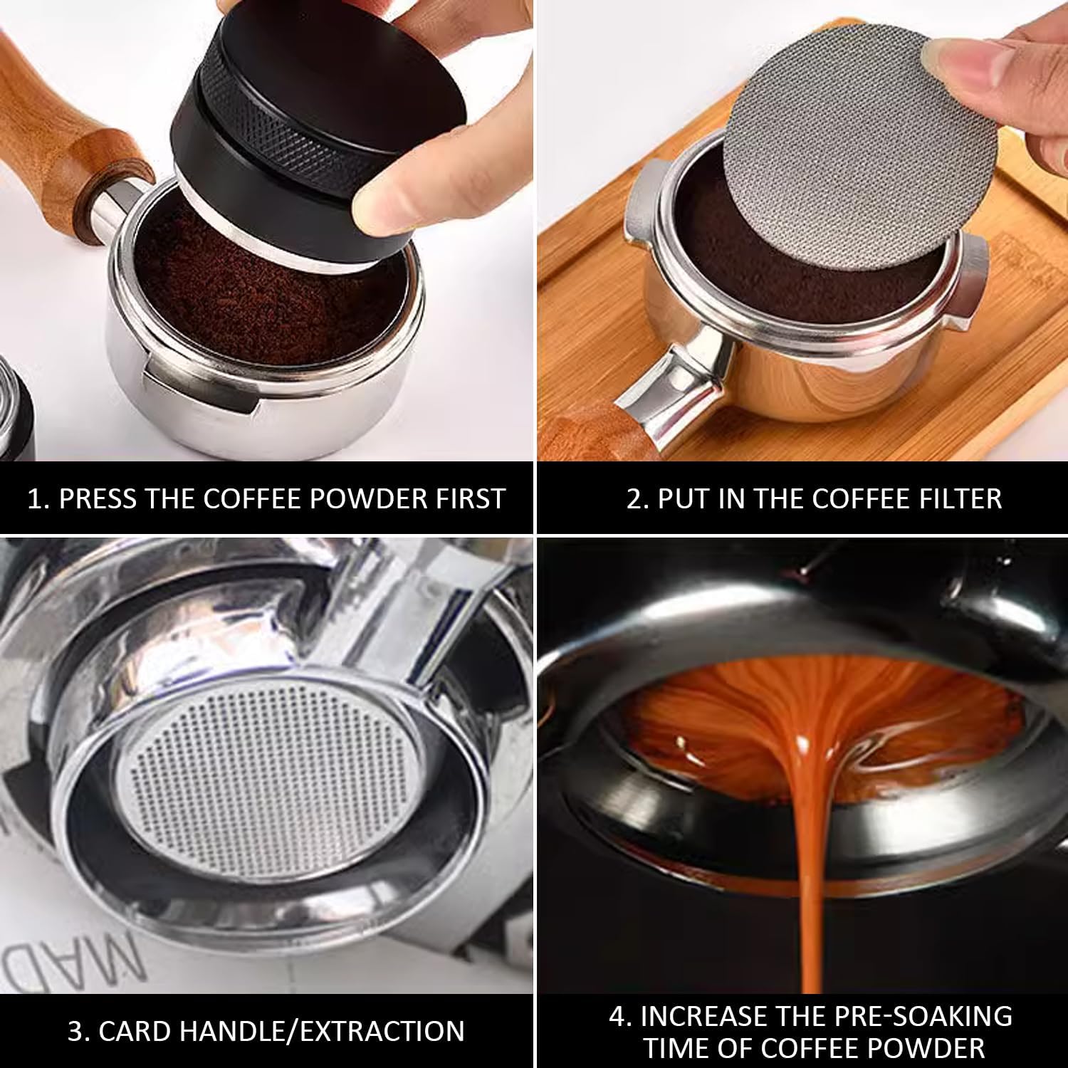 2 Coffee Filters, Espresso Water Separator, Secondary Water Separator, Portable Puck Strainer, Reusable Coffee Filter