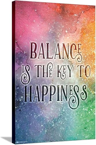 Trends International Brigid Ashwood - Balance is the Key Canvas Wall Poster