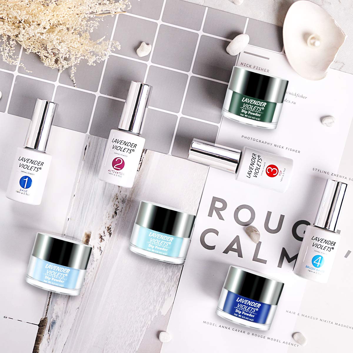Black Friday - 80% OFF Lavender Violets Dip Powder Nail Color Kit 0.5 oz/bot. Large Capacity Acrylic Dipping Powder with Liquid Gel Set 766 Flash Deals - 70% OFF Lavender Violets Dip Powder Nail Color Kit 0.5 oz/bot. Large Capacity Acrylic Dipping Powder with Liquid Gel Set 766