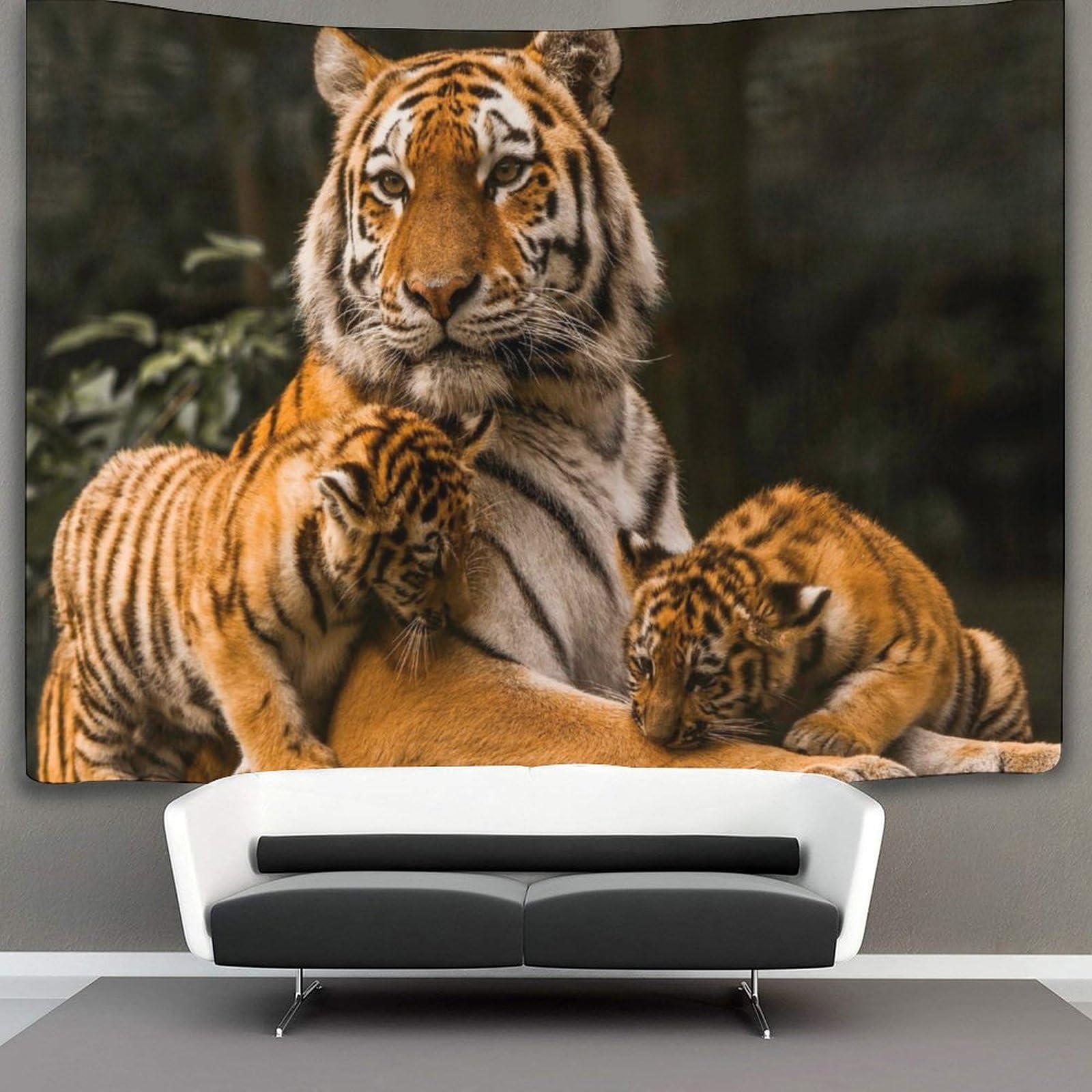 kaiyun Tiger Decor Tapestry,Animal Wall Art Tapestries Wall Hangings for Living Room Bedroom Dorm 130cmx150cm